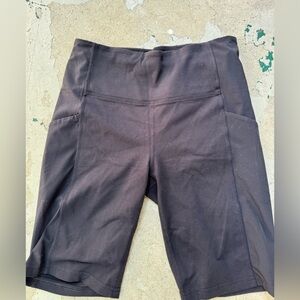 Black athleta biker shorts